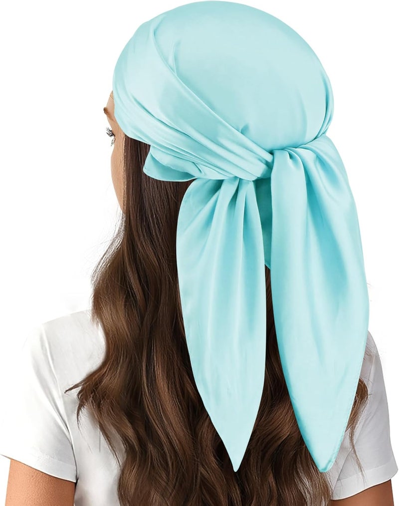 vimate Head Scarf for Women Hair 27'' Square Satin Silk Feeling Bnadana Neck Scarf Handbag Accessories Etc - Image 4